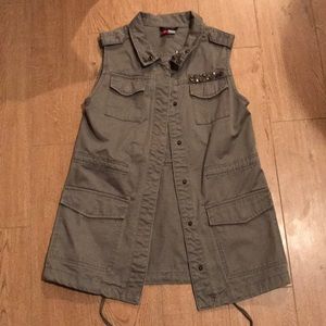 Jeweled army vest